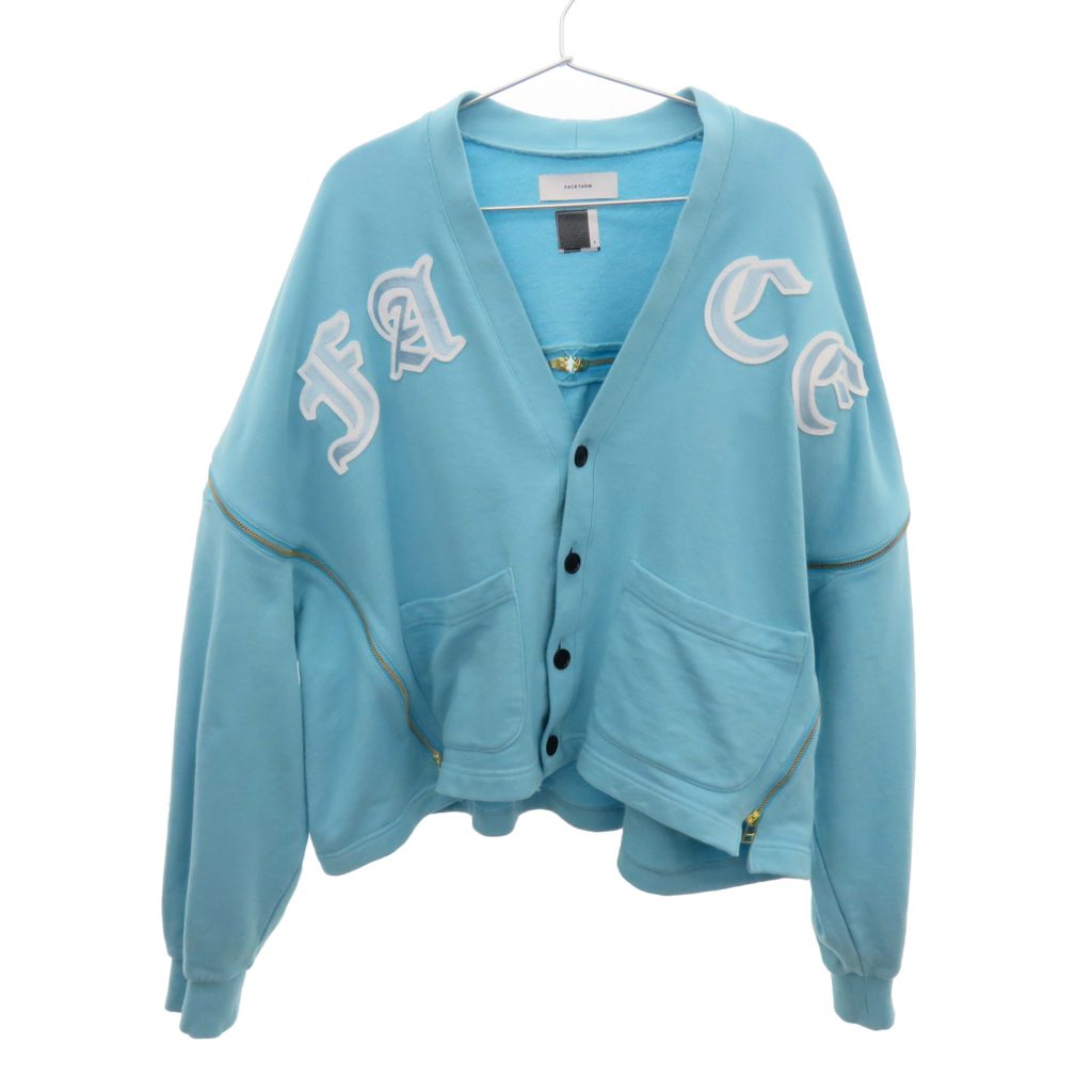 19SS】FACETASM FACE ZIPPER CARDIGAN