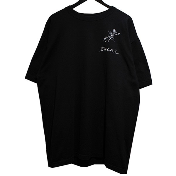 SACAI × Dr． Woo サカイ × ドクター ウー Rose＆Arrow Cotton T-Shirt 