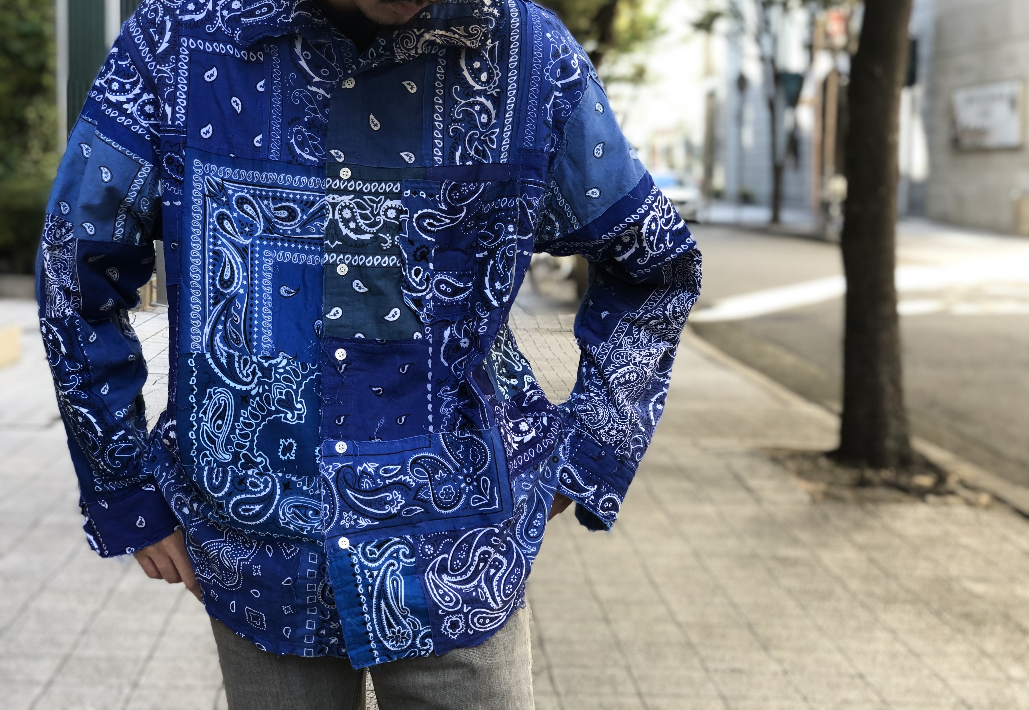 MIYAGIHIDETAKA ミヤギヒデタカ BANDANA SHIRT www.krzysztofbialy.com