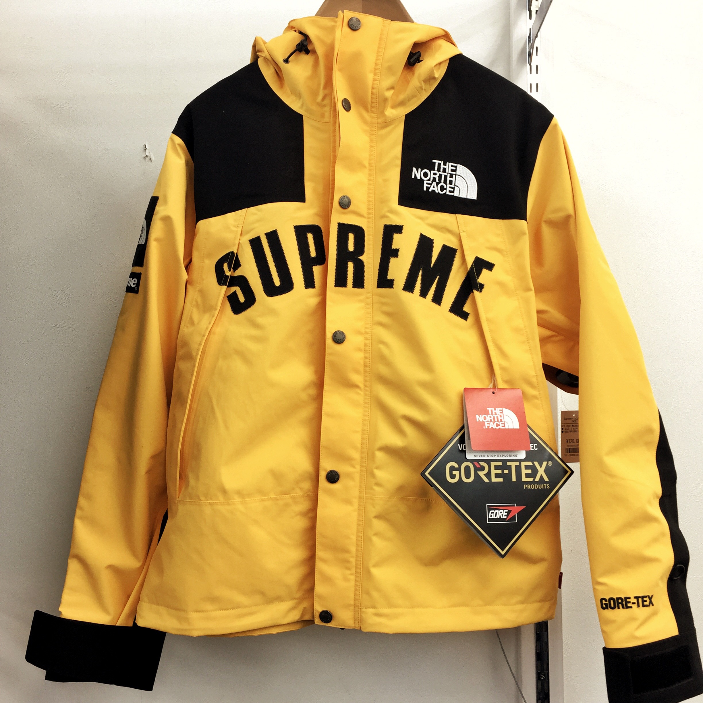 Supreme The North Face Arc Logo Mountain Parka Yellow, Buy Now 