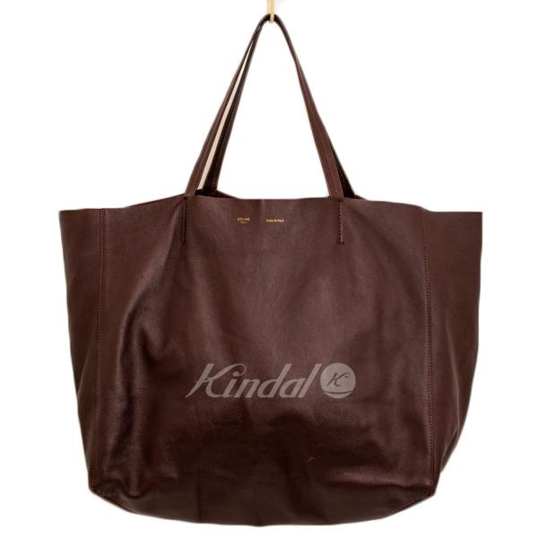 CELINE／セリーヌ HORIZONTAL CABAS ホリゾンタルカバ レザー トート  