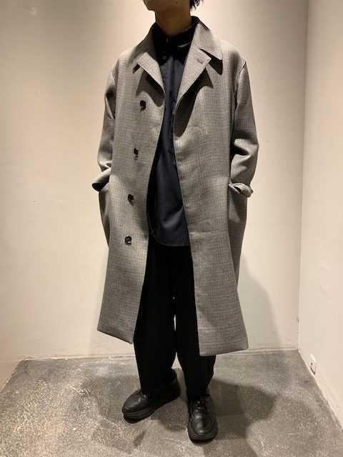 DOUBLE FACE CHECK LONG COAT-【AURALEE】 | カインドオル（kindal