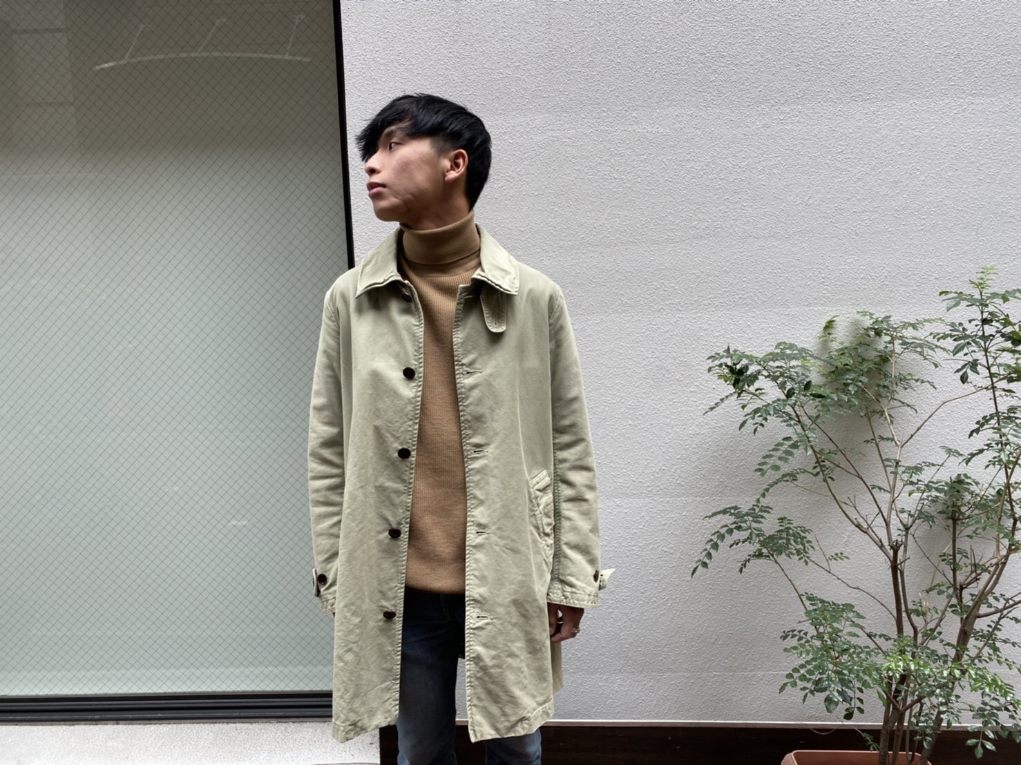 visvim 16SS HERGE COAT DMGD CHINO コート