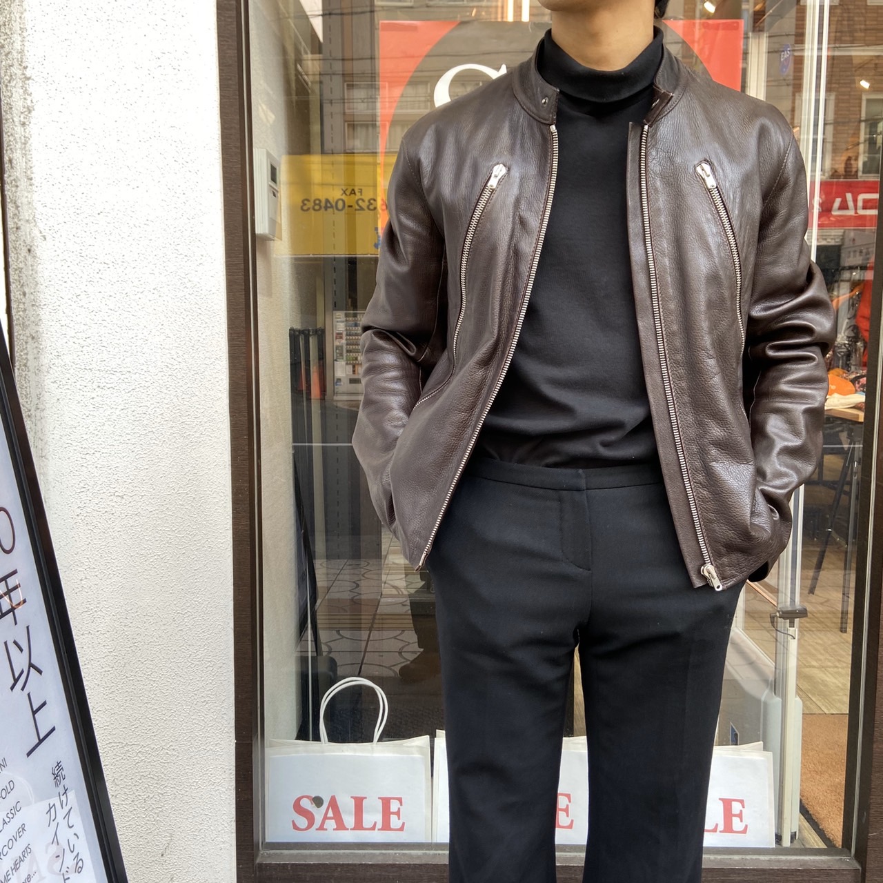 Maison martin margiela 09aw ハの字ライダース 44 特別仕様 メゾン