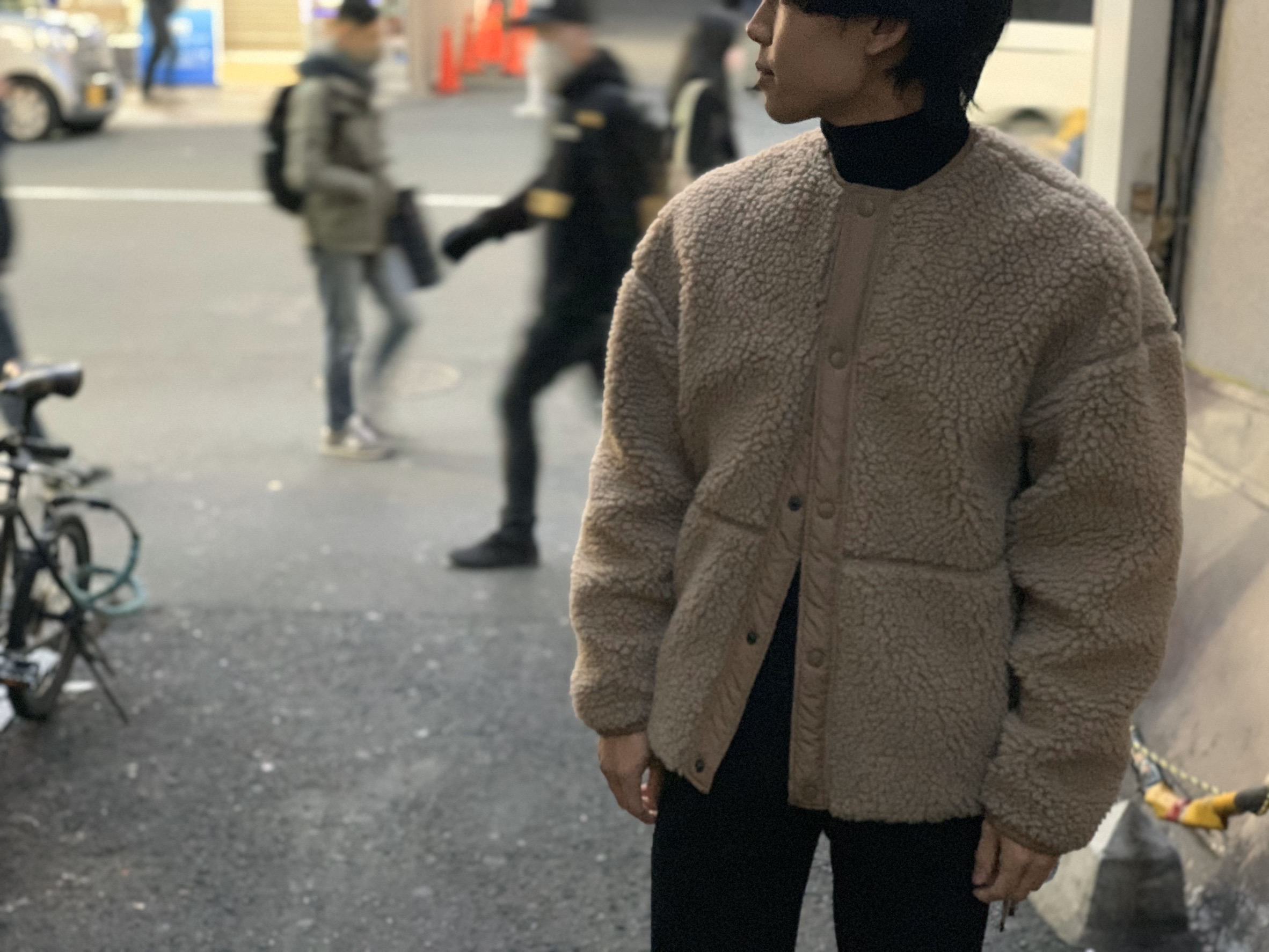 HYKE ハイク FAUX SHEARLING COAT