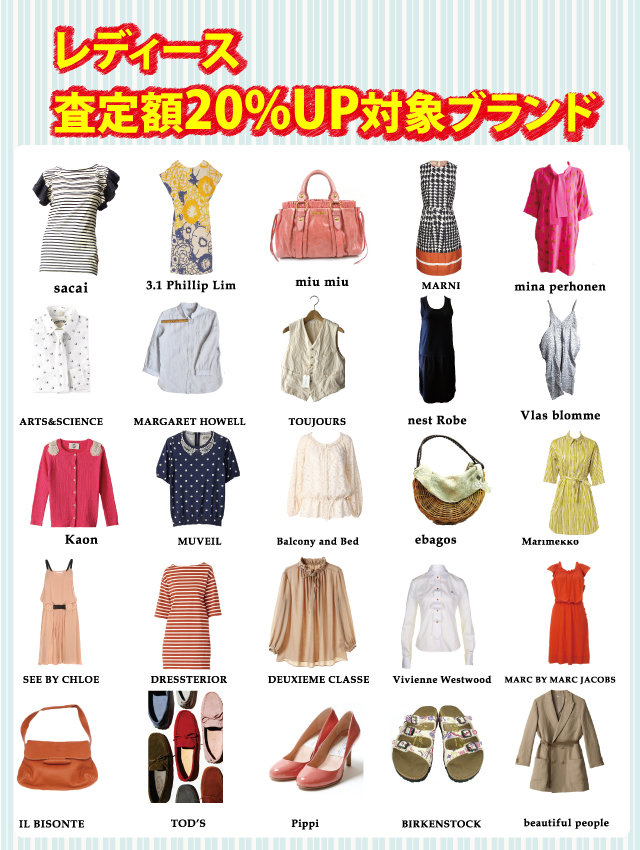 レディースブランド古着高価買取