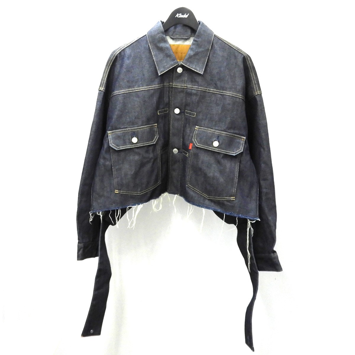 NEON SIGN DENIM JACKET -W BLACK-