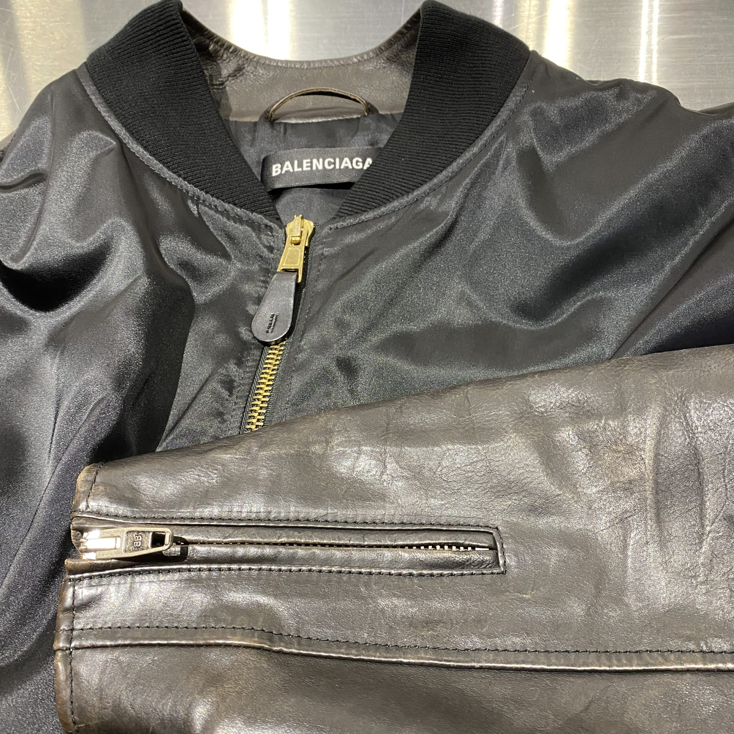 BALENCIAGA】レザードッキングジャケット【買取入荷情報 