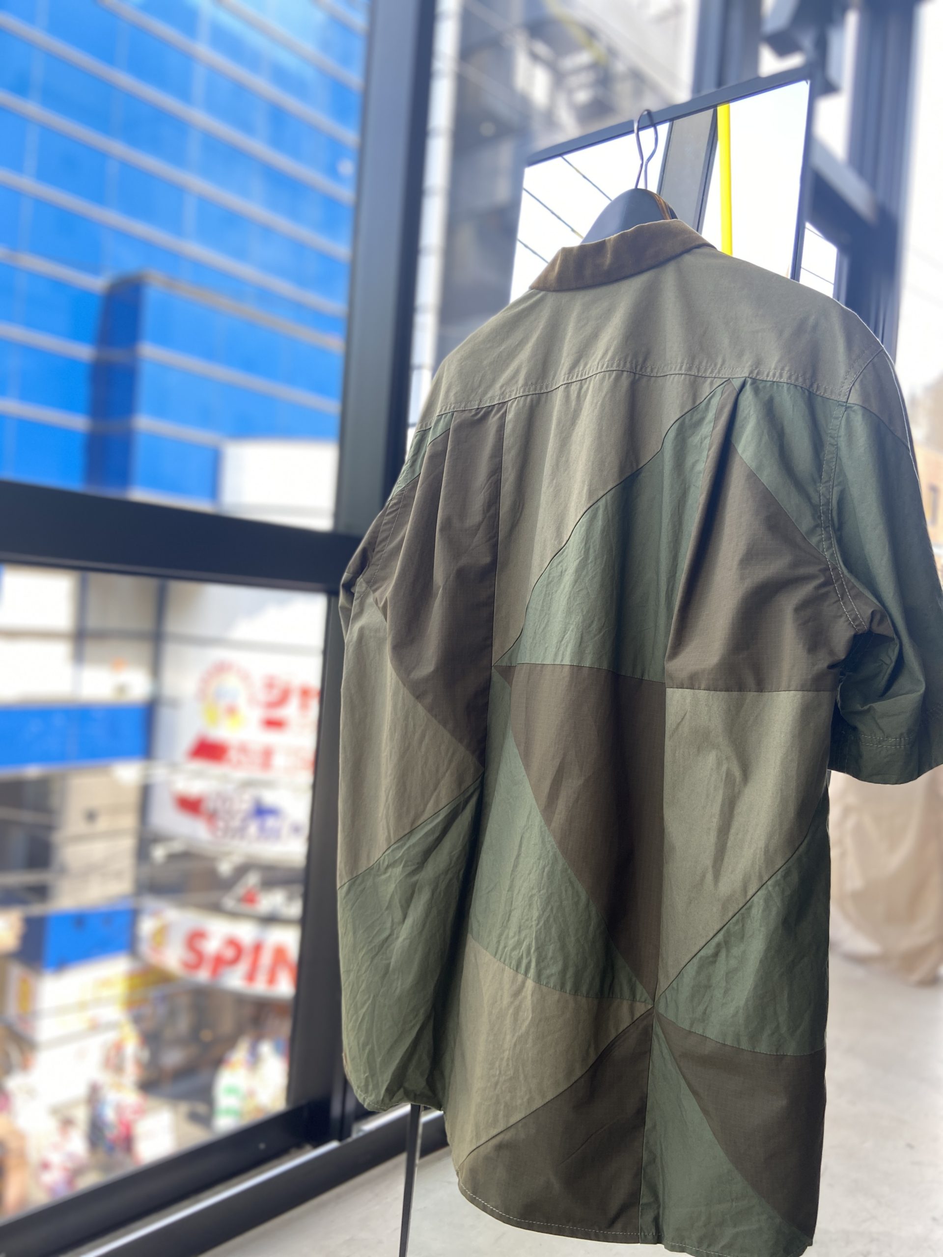sacai】Hank Will is Thomas Solid Mix Shirt【買取入荷 