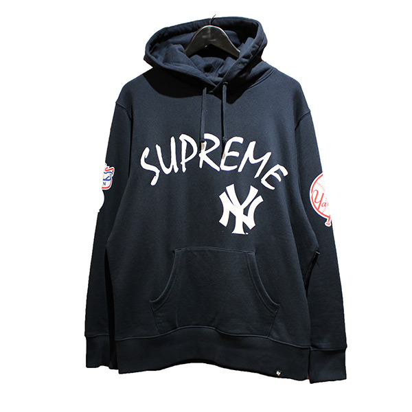 Supreme × New York Yankees シュプリーム ニューヨークヤンキース 2015SS Hooded Sweat Shirt