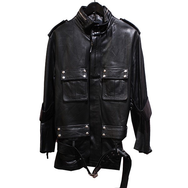 Dior Homme ディオールオム 03SS ミリタリーレザージャケット 