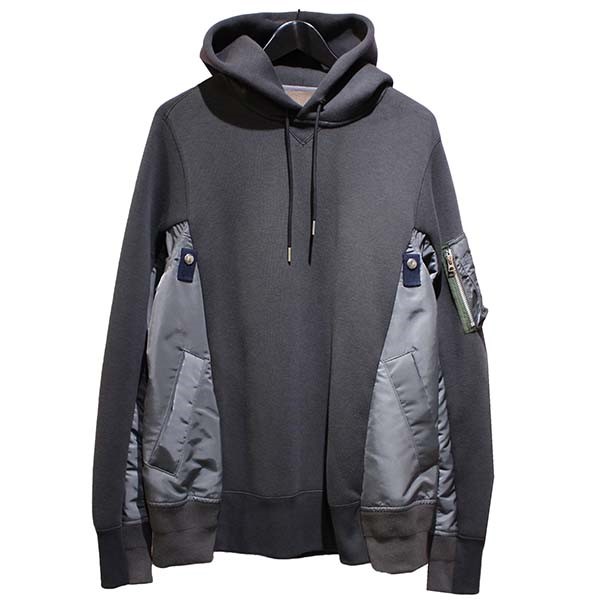 sacai サカイ 22AW Sponge Sweat × MA-1 Hoodie スポンジ スウェット