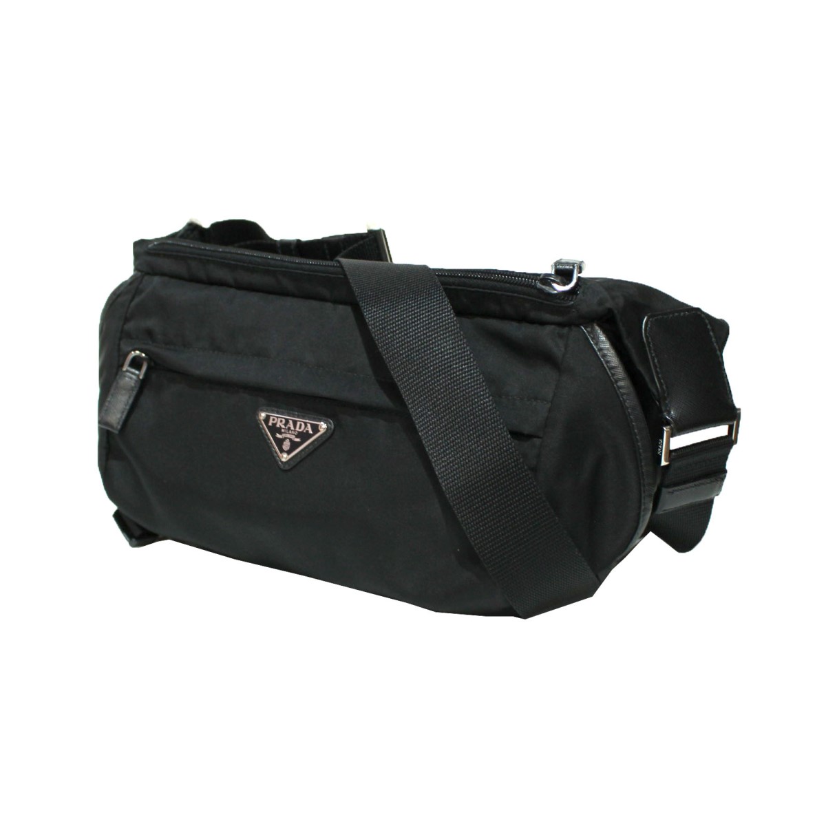 PRADA プラダ Re-Nylon x サフィアーノレザー ショルダーバッグ  