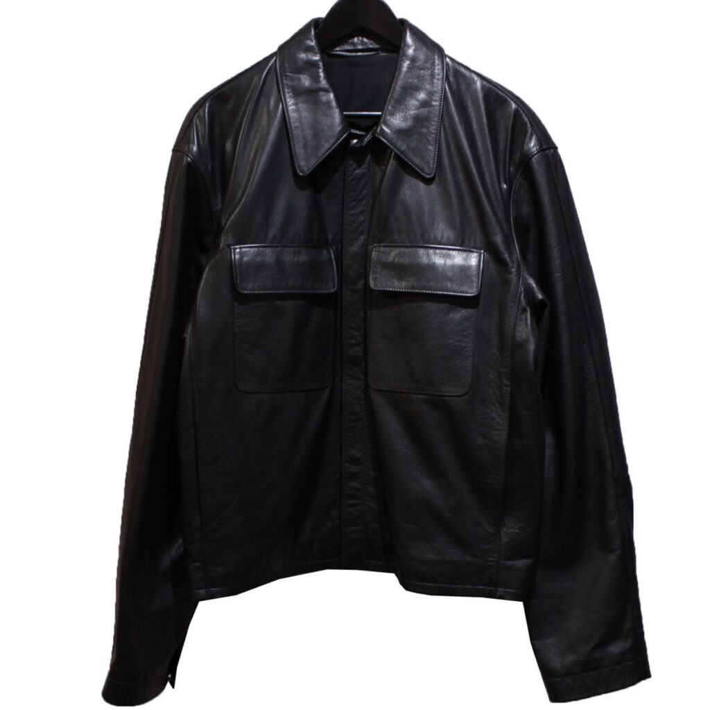 LEMAIRE ルメール 20AW Leather Jacket レザージャケット スナップ  