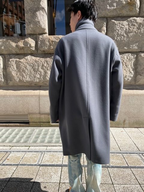 オーラリー　DOUBLE CLOTH SOUTIEN COLLAR COAT