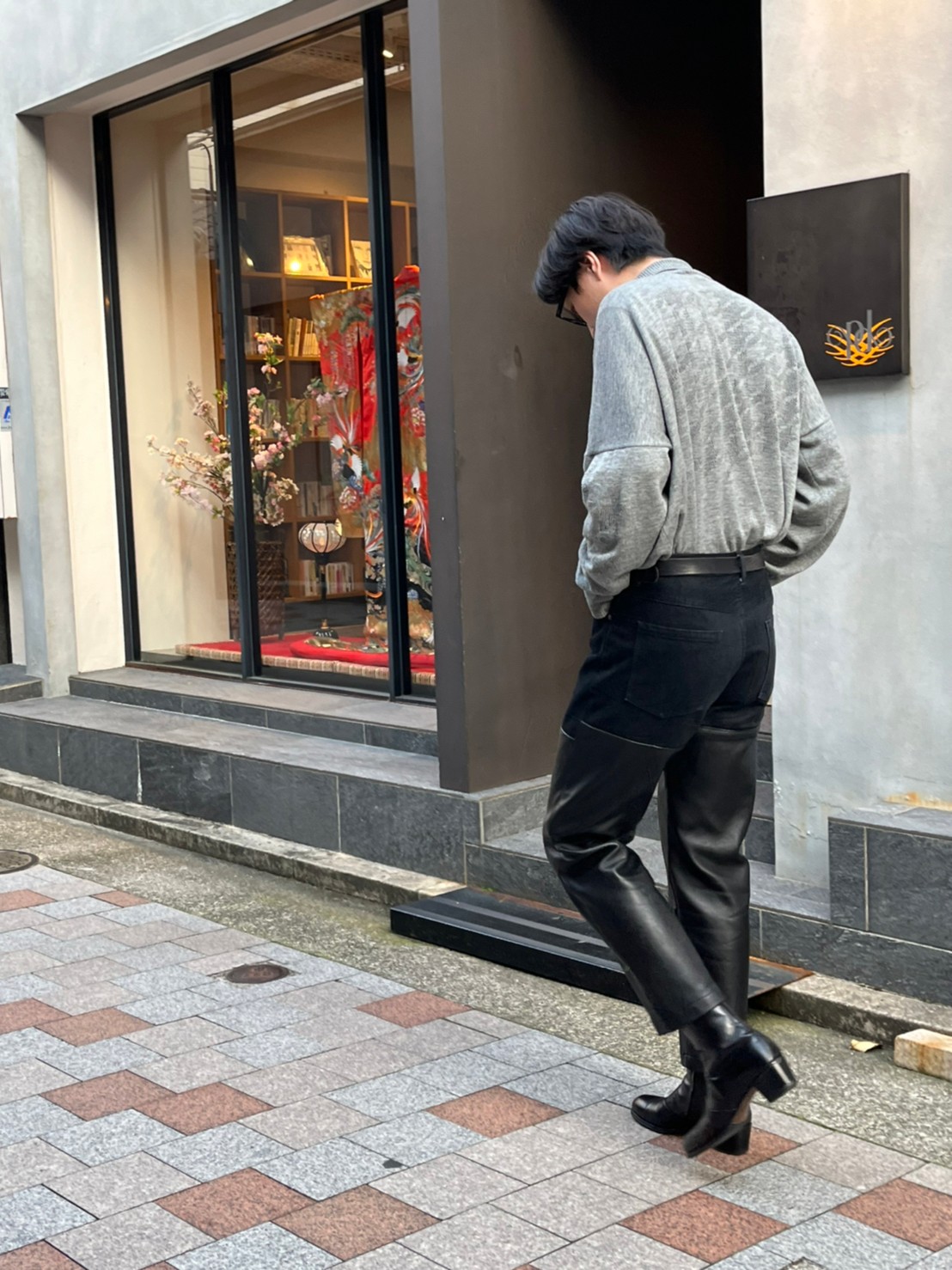 stein】 22AW Leather Combination Denim Jeans 【買取入荷情報