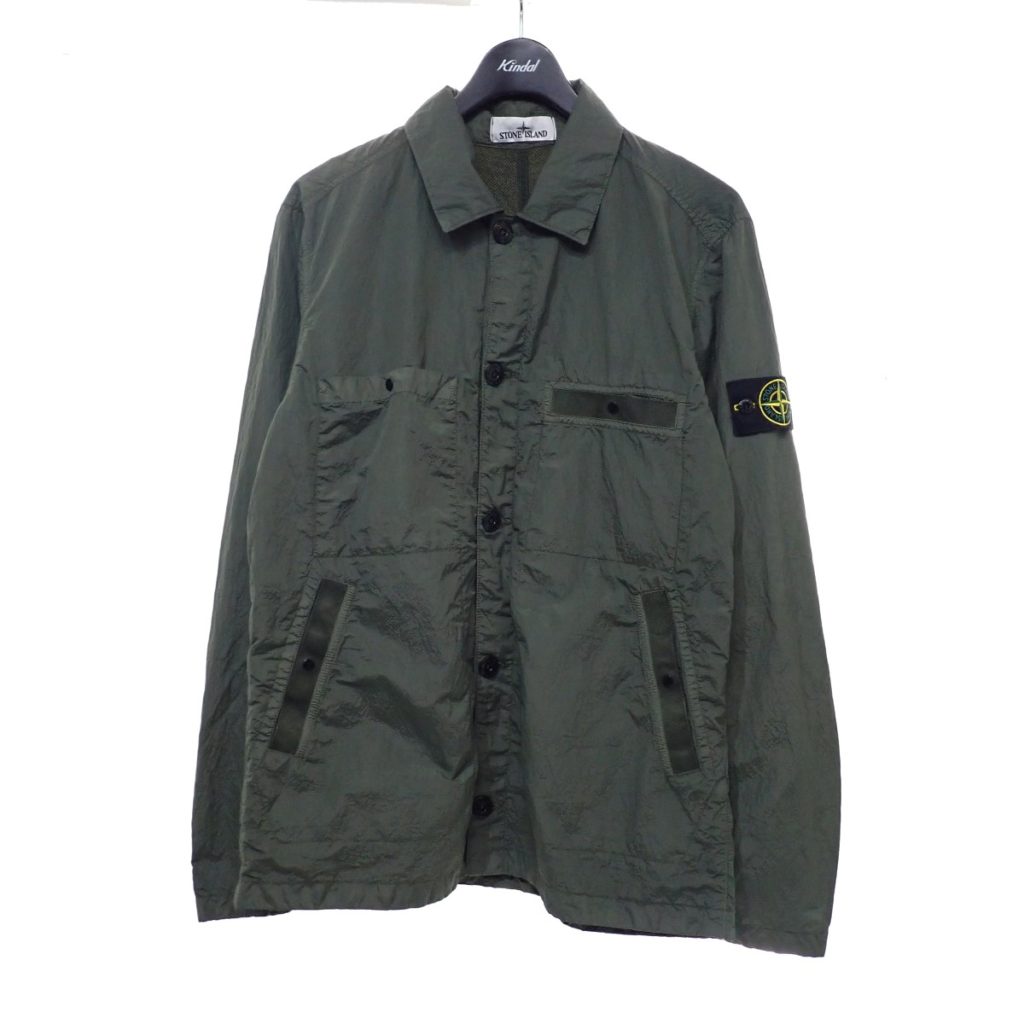 STONE ISLAND オーバーシャツ ブルゾン SEERSUCKER-TC