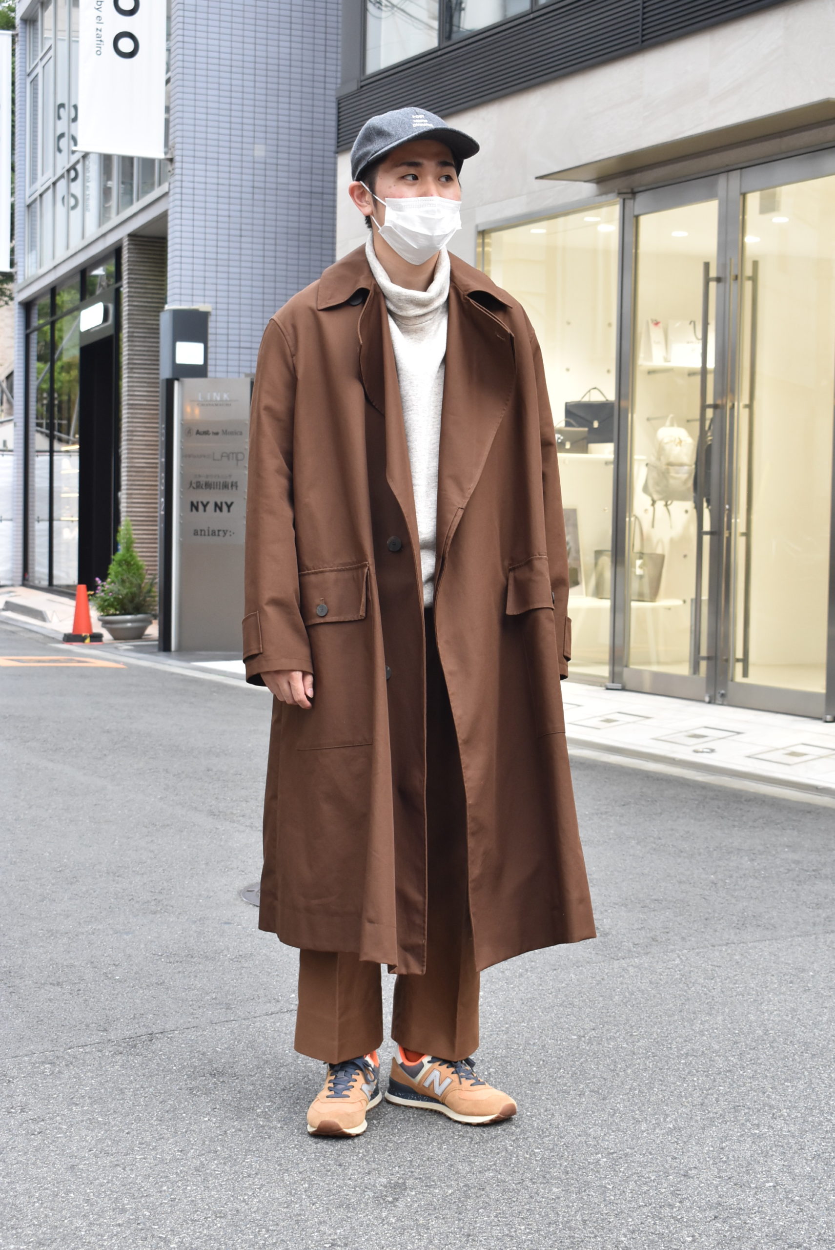 【定価14万円】 STUDIO NICHOLSON ダブルラペルマックコート