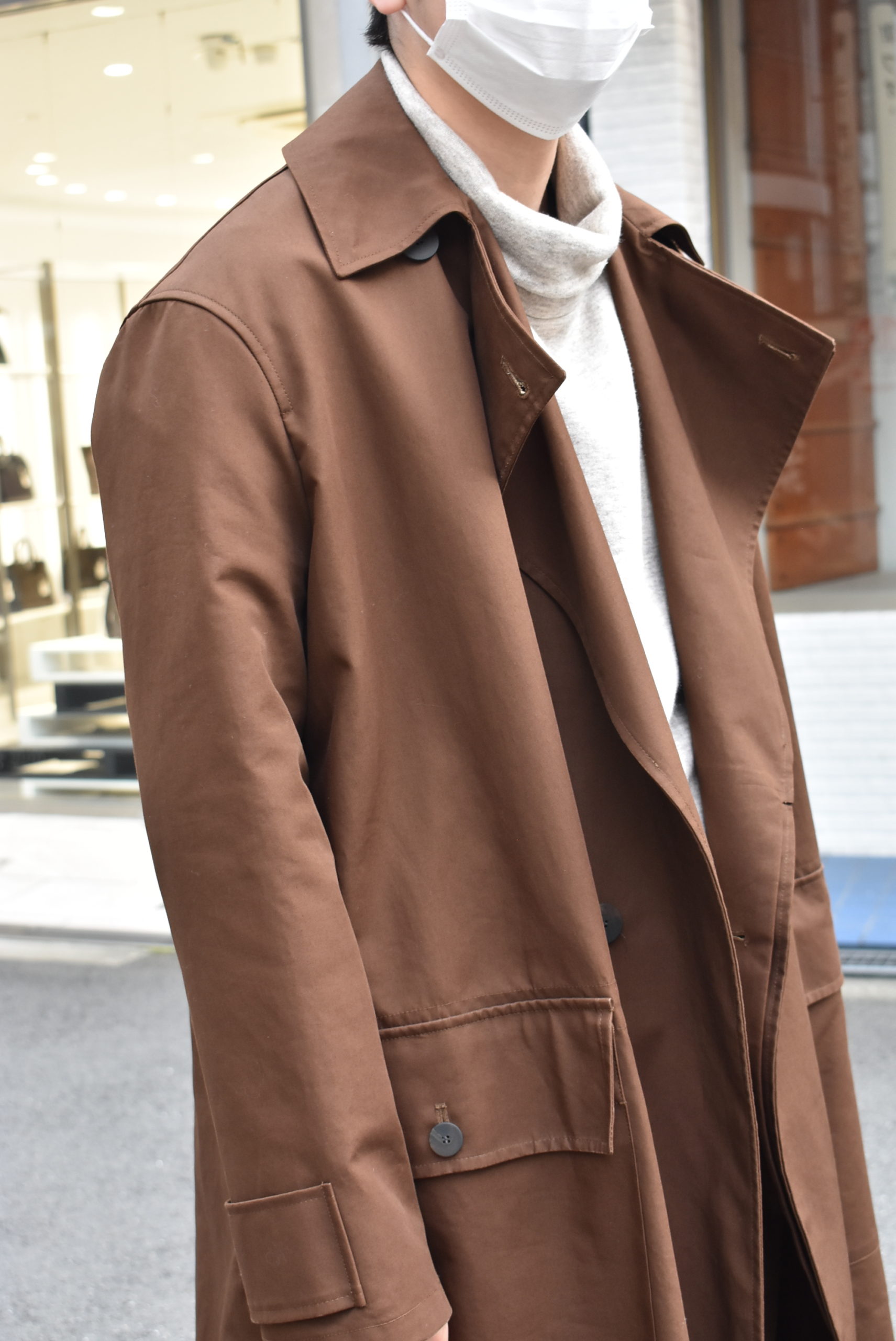 STUDIO NICHOLSON/スタジオニコルソン】20AW DOUBLE LAPEL MACCOAT