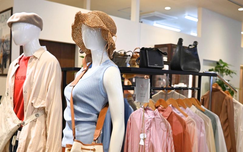 Fashion display at Kindal Umeda XROSS Chayamachi