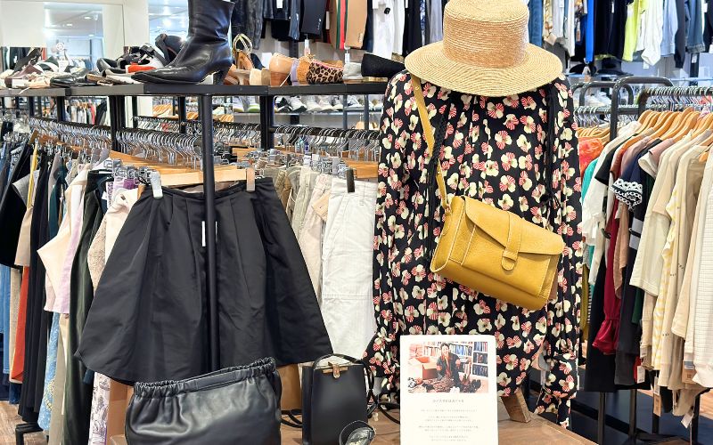 Womenswear display at Kindal Umeda XROSS Chayamachi