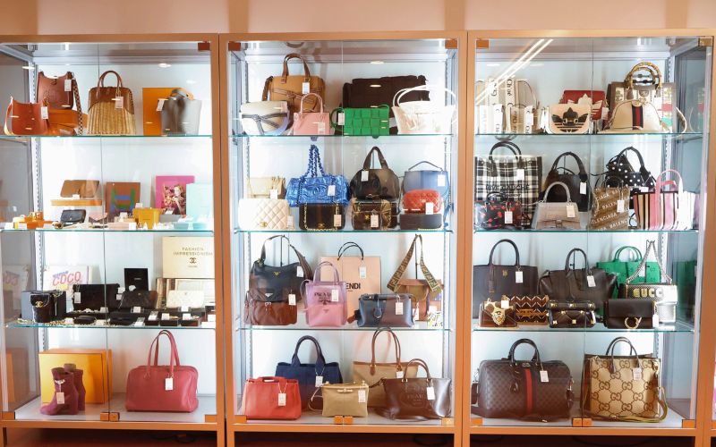 Bag display at Kindal Nagoya PARCO