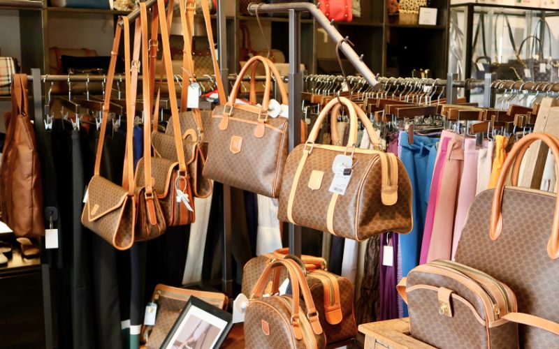 Designer bags at Kindal Minamisenba