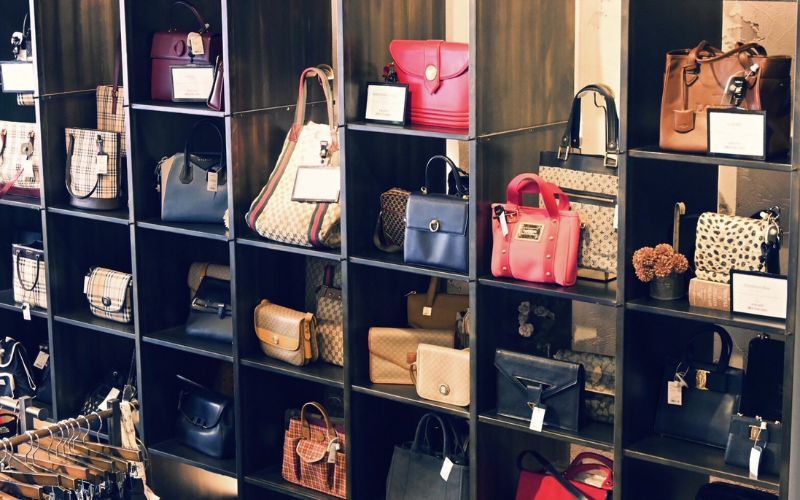 Designer bags at Kindal Minamisenba