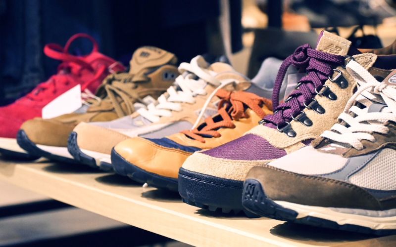 Sneaker Display at Kindal Yotsubashi Kitahorie