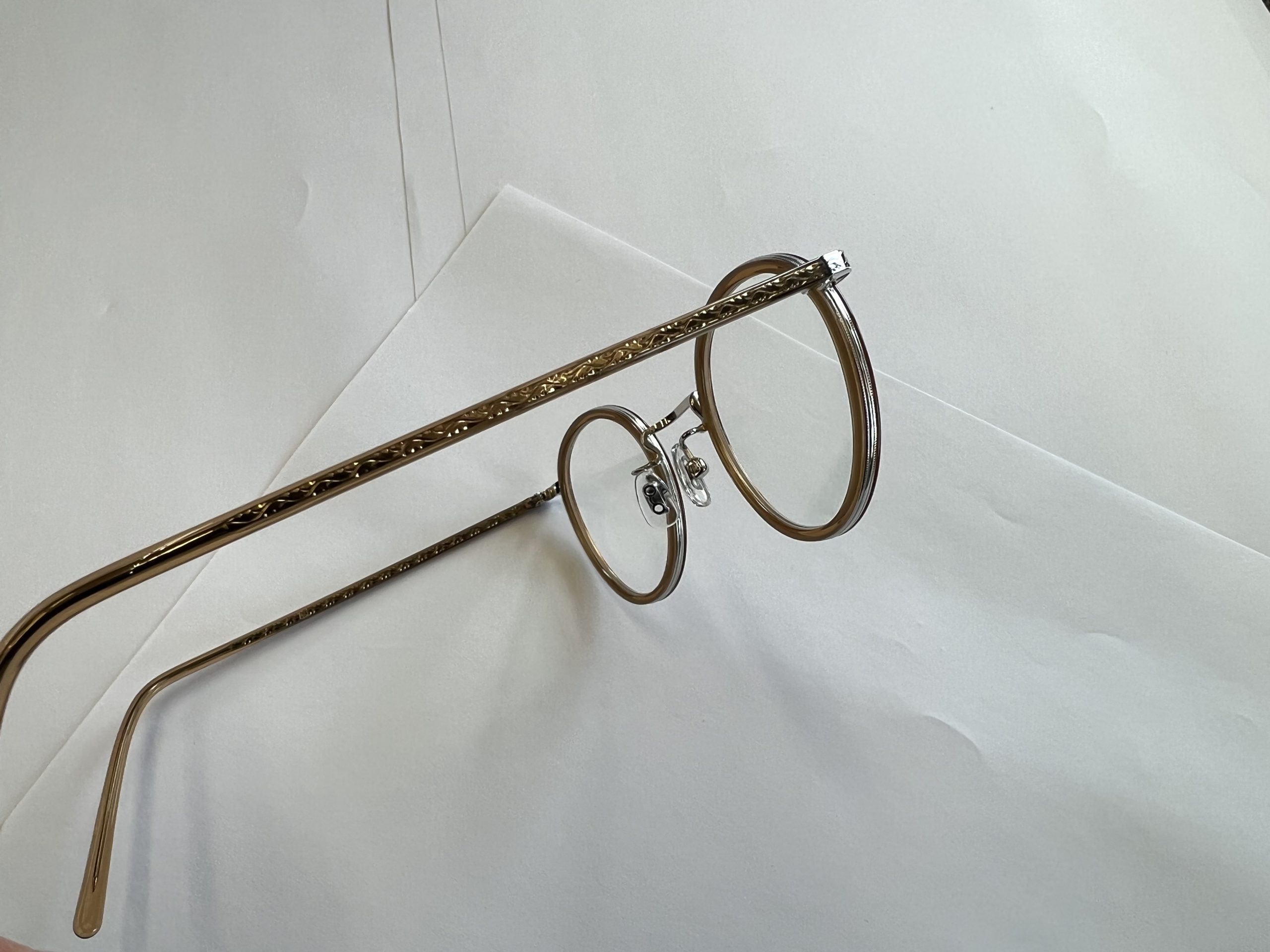白山眼鏡店 COMBI BOSTON YELLOW AMBER GOLD ハクサンガンキョウテン 