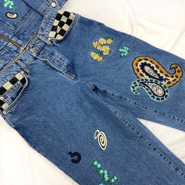 STUSSY×NOMA t.d. 】DENIM ZIP WORK JACKET BIG OL JEAN STONE WASH  