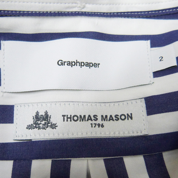 Graphpaper×THOMAS MASON 2019SS ストライプシャツ入荷しました Graphpaper×THOMAS MASON 2019SS ストライプシャツ入荷しました