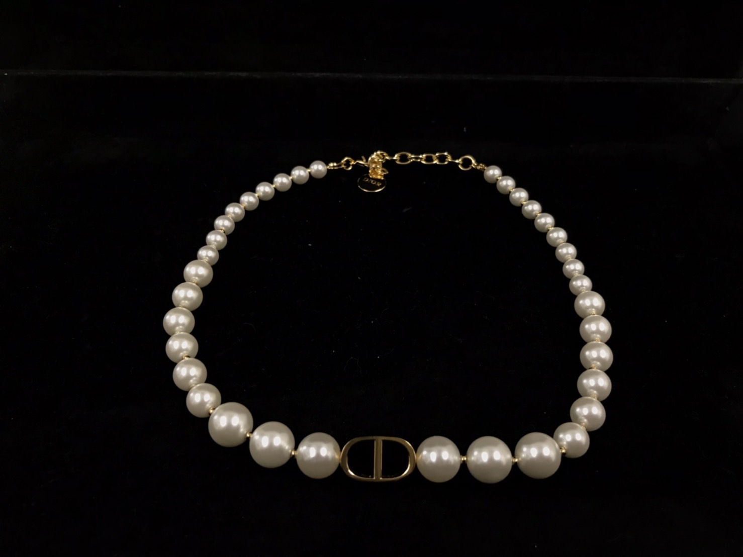 Christian Dior】30 MONTAIGNE メタル&レジンパールチョーカー【買取 