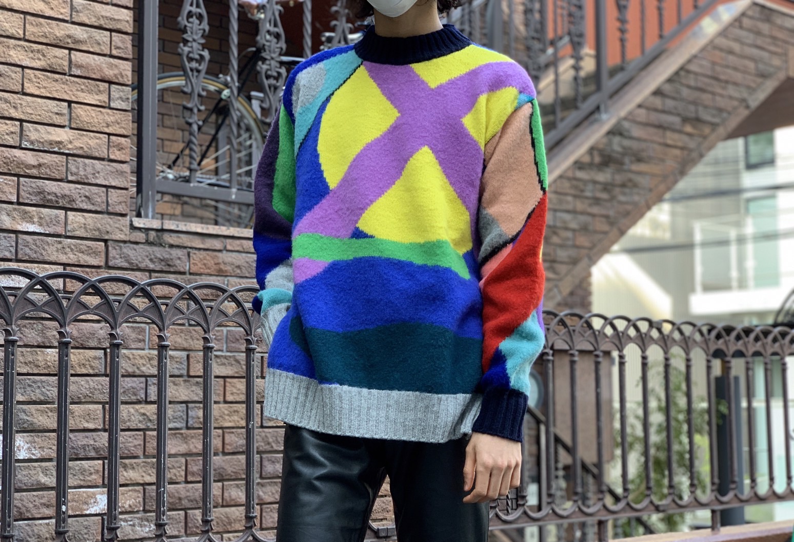 sacai × Kaws サカイ カウズ ニット コラボ マルチカラー 新品 ｜長袖 