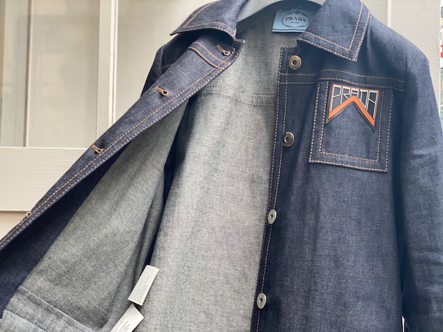 PRADA/プラダ】ロゴデニムステンカラーコート【買取入荷情報  