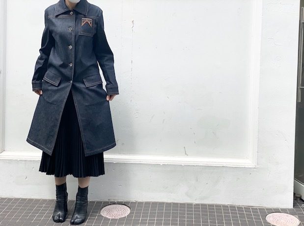 PRADA/プラダ】ロゴデニムステンカラーコート【買取入荷情報  