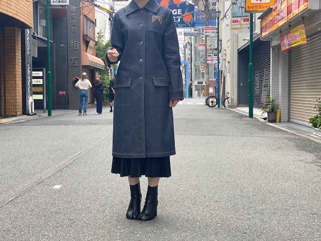 Prada プラダ ロゴデニムステンカラーコート 買取入荷情報 カインドオル Kindal 堀江店 ブランド古着買取 販売 通販