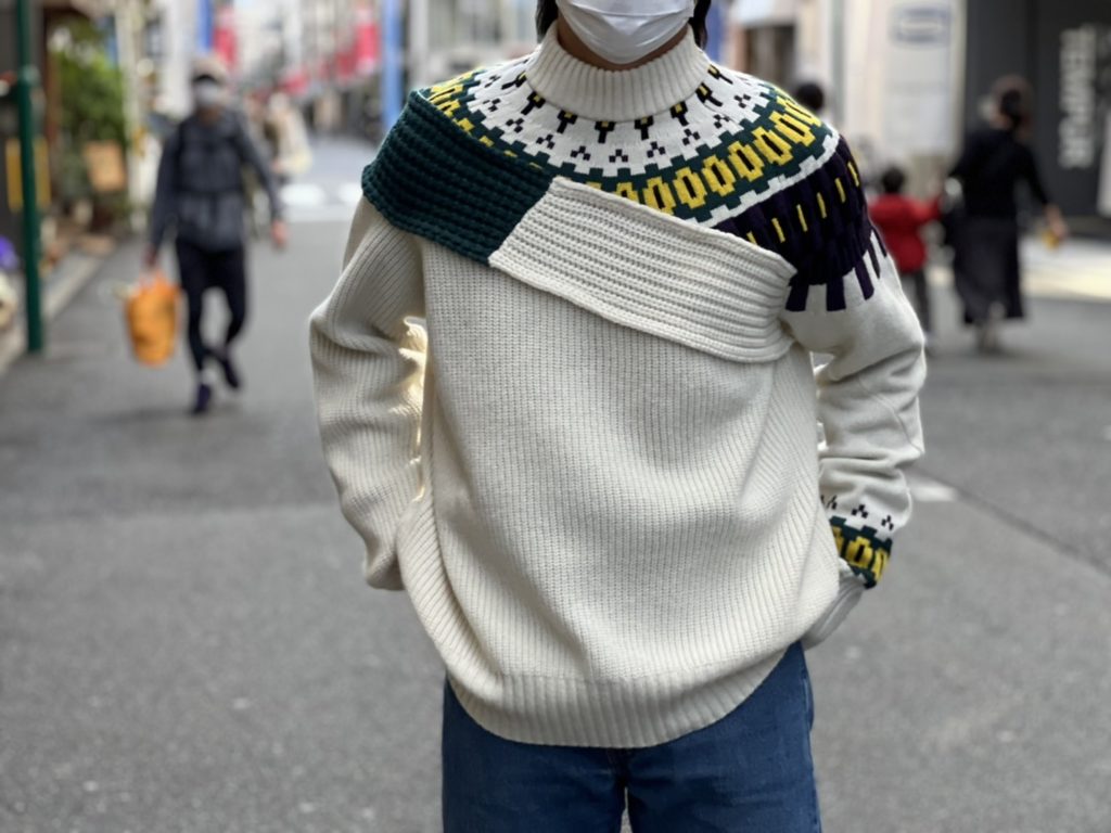 Sacai サカイ 21AW 21-02610M Wool Knit Pullover ウール ニット プル