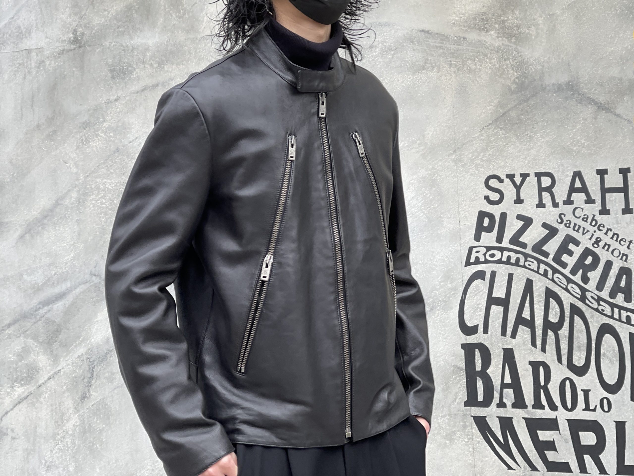 Maison Margiela 八の字 5ZIP レザージャケット 13SS（Maison Margiela  