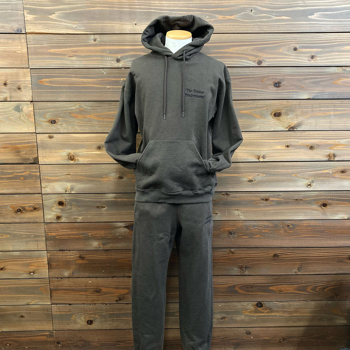 ENNOY・スタイリスト私物_スウェットセットアップ_黒_試着のみ ENNOY スタイリスト私物スウェットセットアップネイビー