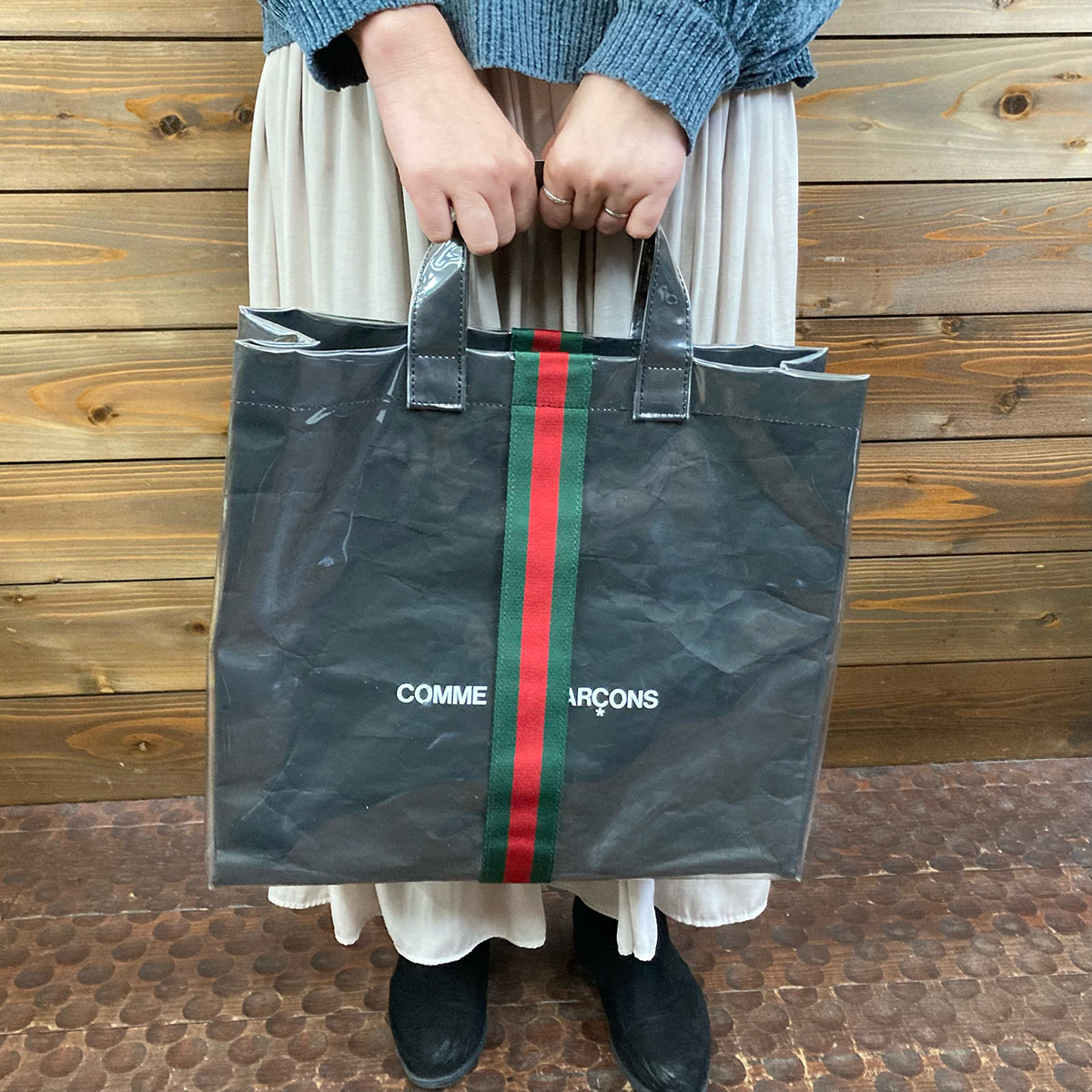 GUCCI×COMME des GARCONS】SHOPPER PVC TOTE BAG【買取入荷情報 