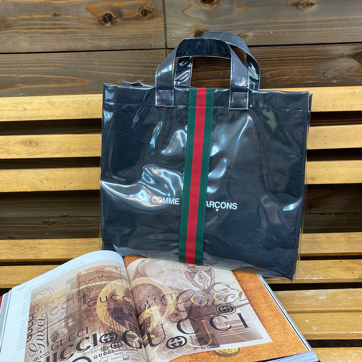 GUCCI×COMME des GARCONS】SHOPPER PVC TOTE BAG【買取入荷情報 