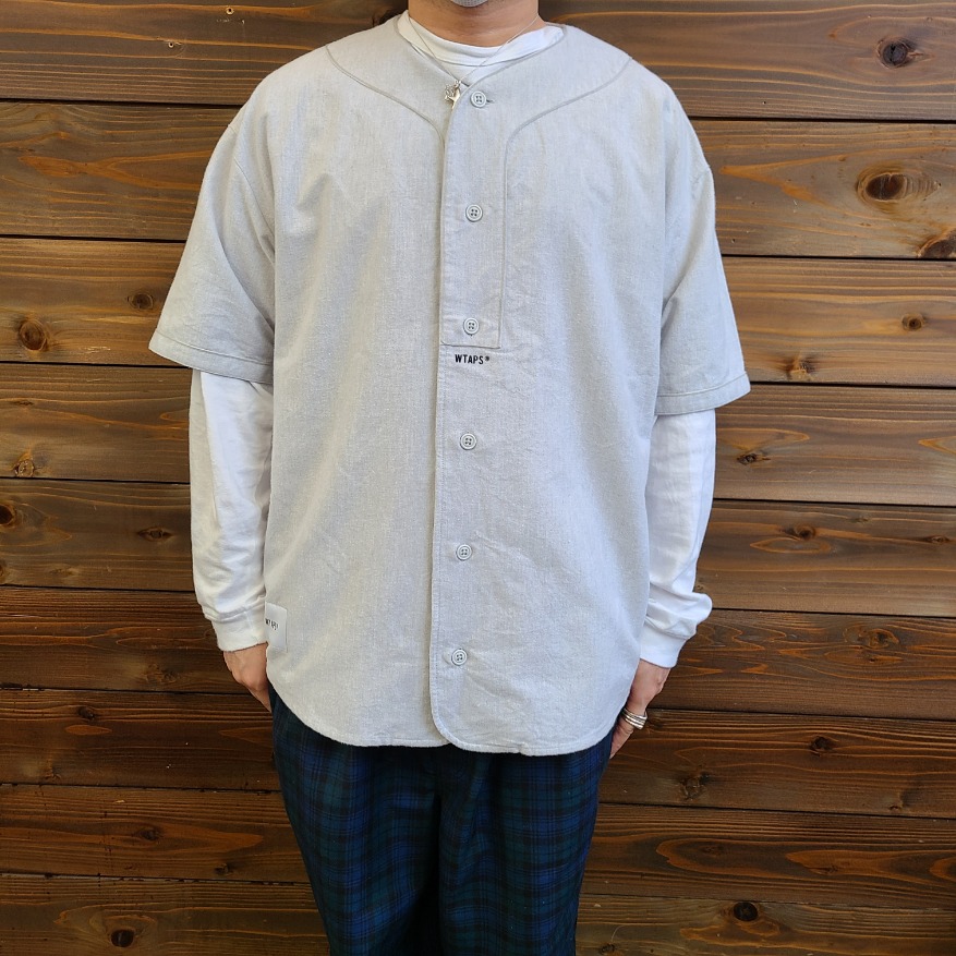 Mサイズ WTAPS LEAGUE SS COTTON OXFORD