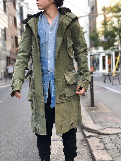 直売直送 GREG LAUREN ROYAL RETRO PUFFY JACKET 再構築 ブルゾン ...