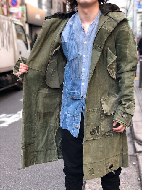 Greg Lauren グレッグローレン パーカー フード サイズ 2 再構築