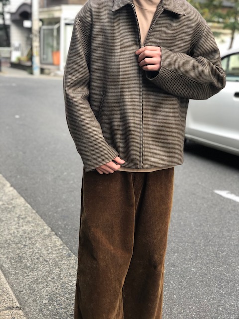 AURALEE オーラリー 18AW ダブルフェイスチェックブルゾン