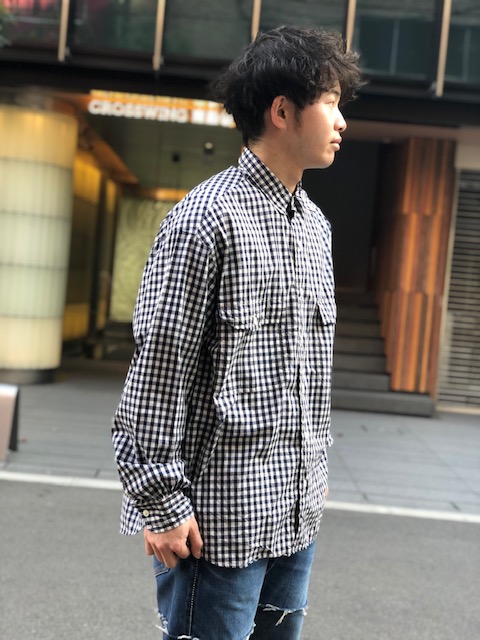 ラシック 19SS ポータークラシック ロールアップシャツ Mサイズ 1ErmW-m31193346443 メンズ