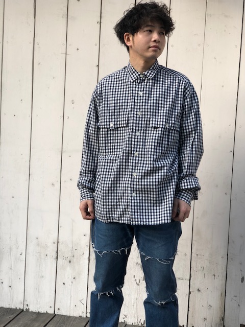 porter classic ロールアップシャツ sサイズ