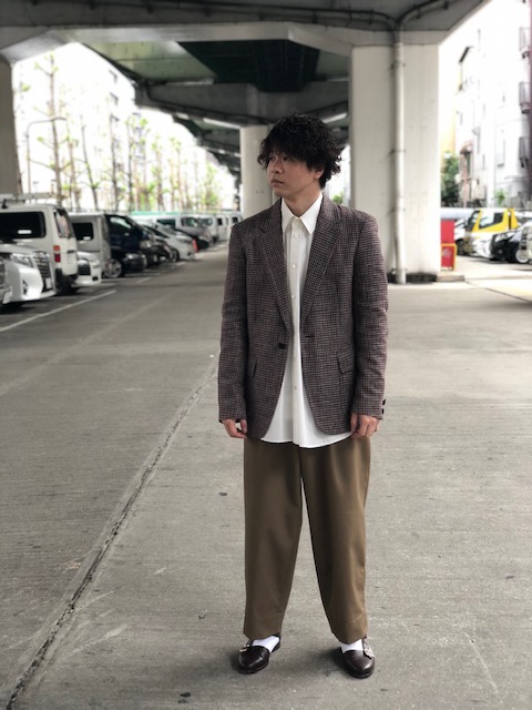 東京販売 kolor 20ss サイズ1 Jacket Check Ester Wool テーラード ...