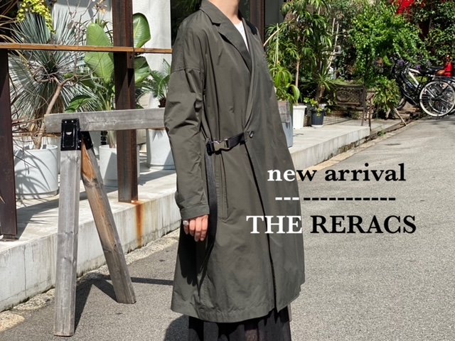 THE RERACS ルーズシルエット ナイロンチェスターコート